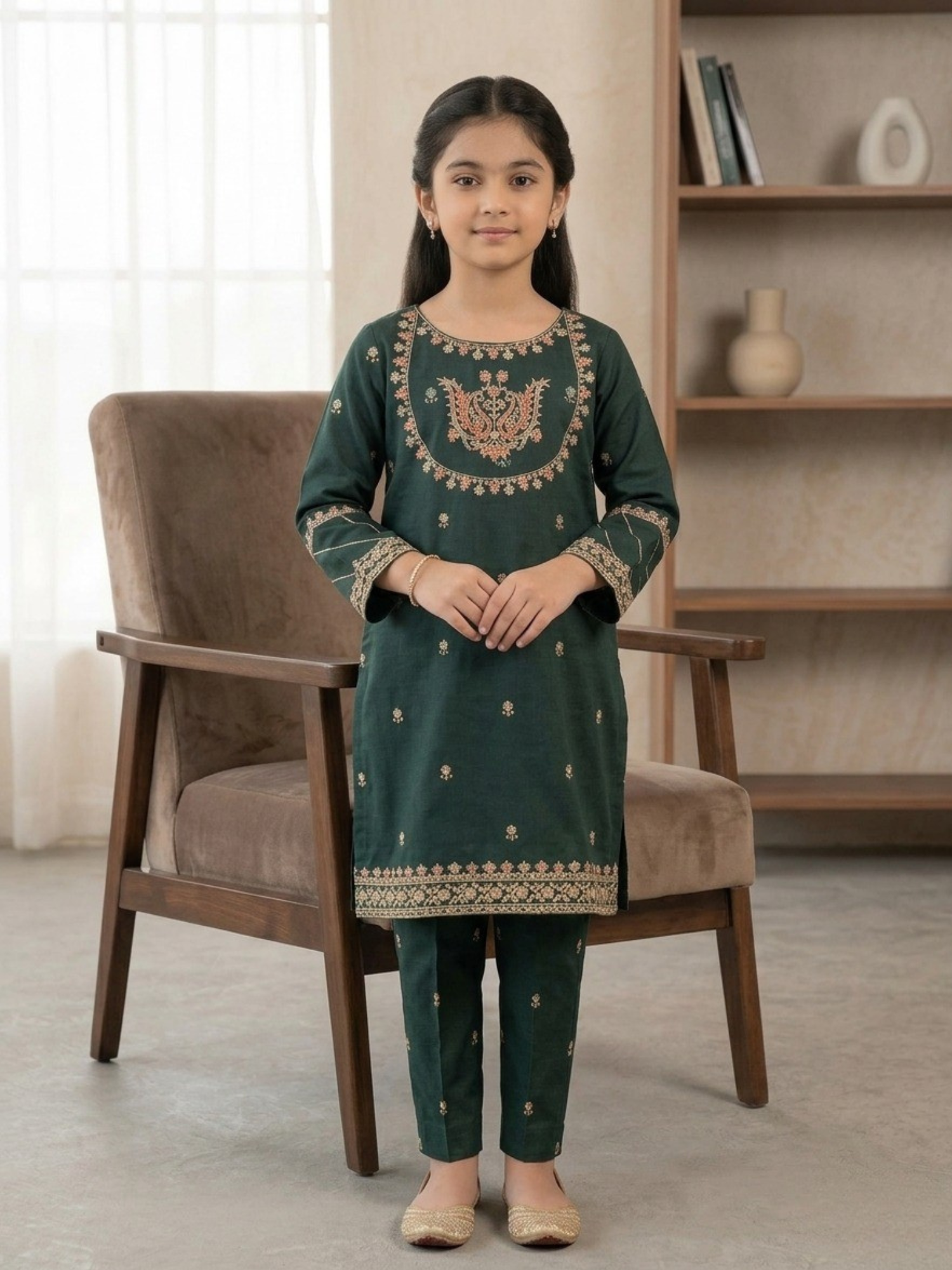 Blue Bin Shaukat Pima Lawn Embroidered Stitched 2-Piece Suit