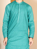 Velvour Boys Cotton Embroidered Stitched Kurta-VB157