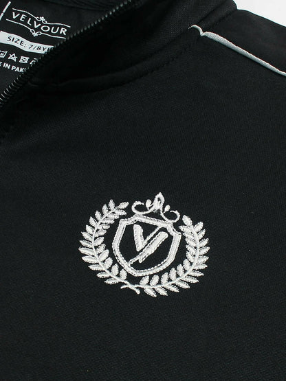 Velvour Fleece Mock Neck Tracksuit-VWT012-B