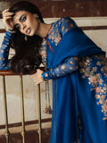 Hussain Rehar Basic Not Basic V Raw Silk Embellished Stitched 3-Piece Suit-Serene