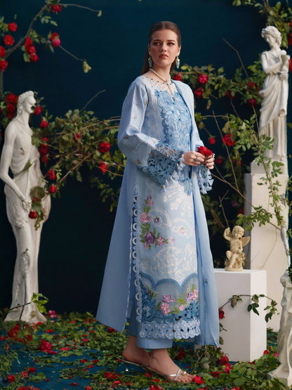 Parishay Summer Queen Lawn Embroidered Unstitched 3-Piece Suit-SQ-12