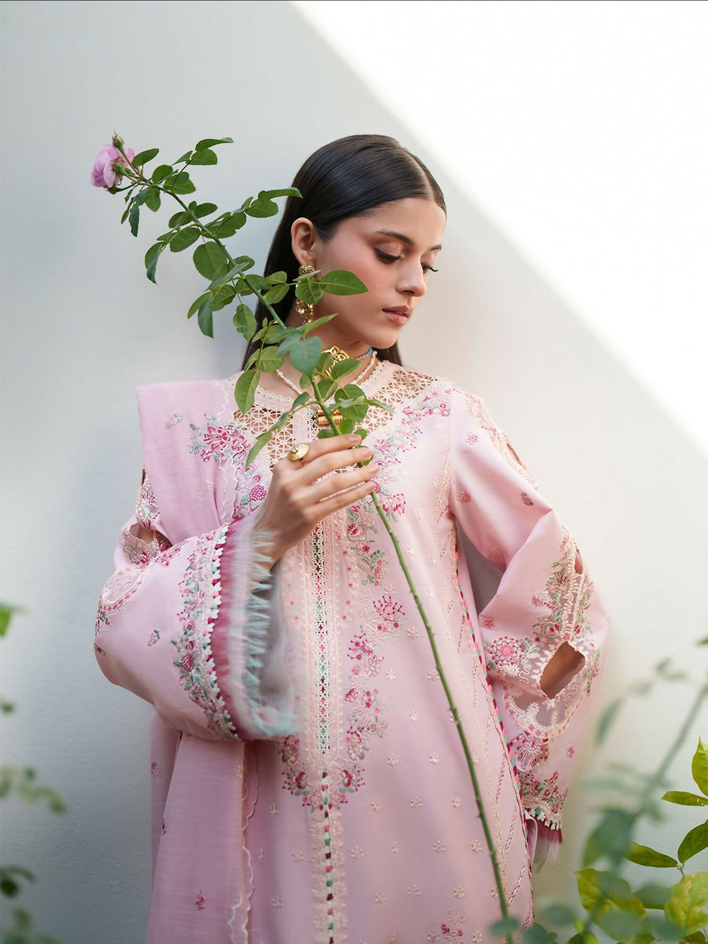 Binilyas Lumina Heritage Dore Summer'26 Embroidered Stitched 3-Piece Suit-176-B