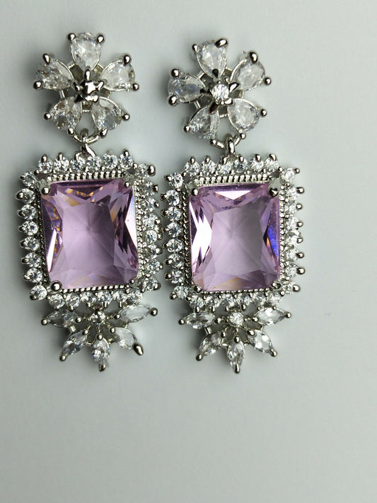 H&A Jewellery One Carat American Diamond Earrings