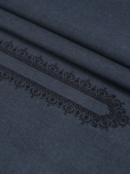 Fabrich Men Khaddar Cutwork Embroidered Unstitched Shalwar Kameez-GTS-KB-014