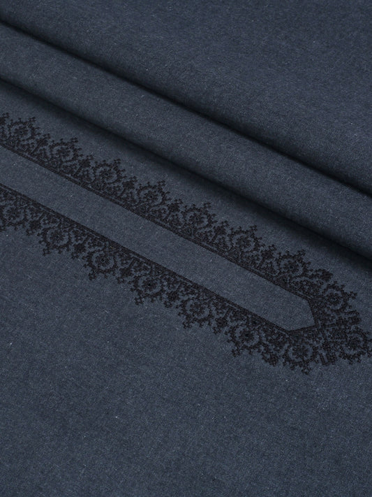 Fabrich Men Khaddar Cutwork Embroidered Unstitched Shalwar Kameez-GTS-KB-014
