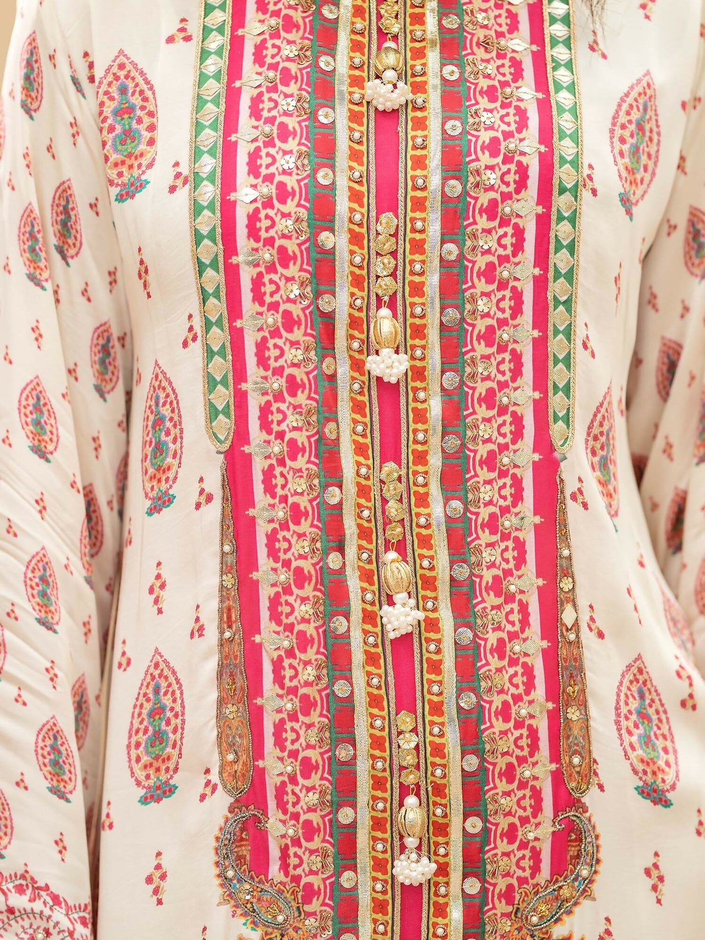 Shiza Hassan Miha Luxury Pret Satin Silk Printed 2-Piece Suit-Blossom