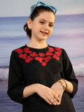 Velvour Girls Cotton Embroidered Co-Ord Set-VG162-D