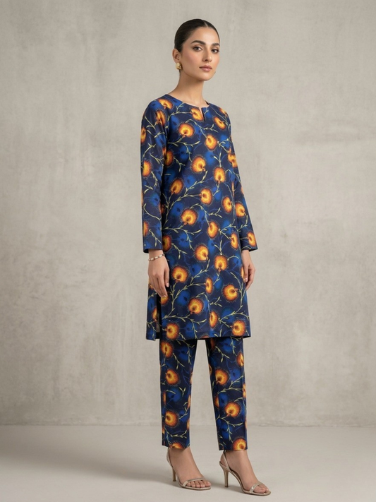 Blue Bin Shaukat Lawn Printed Unstitched 2-Piece Suit