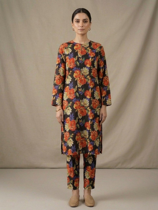 Multi Bin Shaukat Lawn Printed Unstitched 2-Piece Suit