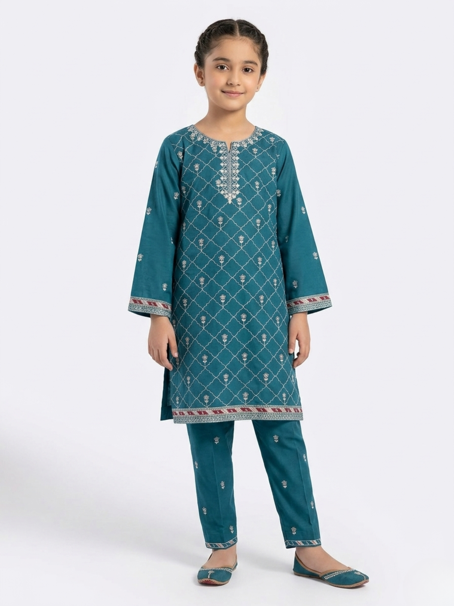 Blue Bin Shaukat Pima Lawn Embroidered Stitched 2-Piece Suit