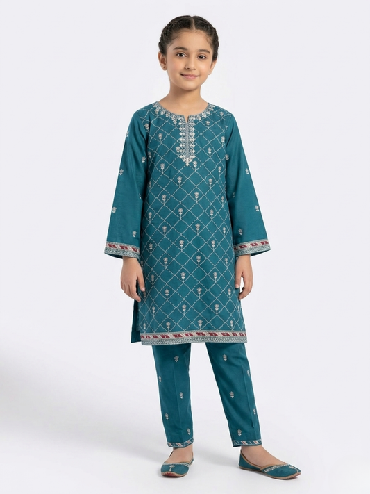 Blue Bin Shaukat Pima Lawn Embroidered Stitched 2-Piece Suit