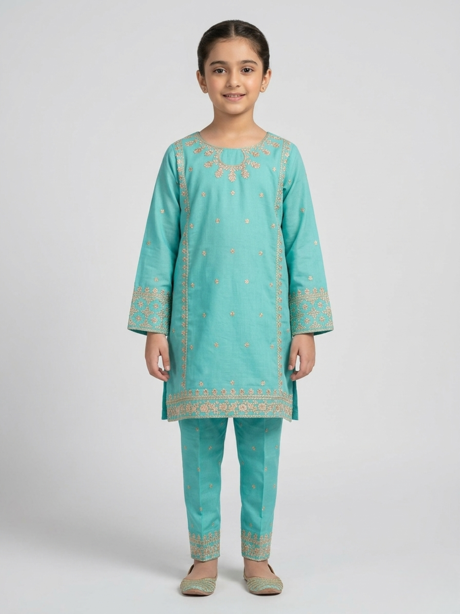 Cyan Bin Shaukat Pima Lawn Embroidered Stitched 2-Piece Suit