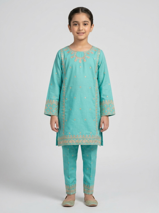 Cyan Bin Shaukat Pima Lawn Embroidered Stitched 2-Piece Suit