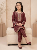 Burgundy Bin Shaukat Pima Lawn Embroidered Stitched 2-Piece Suit