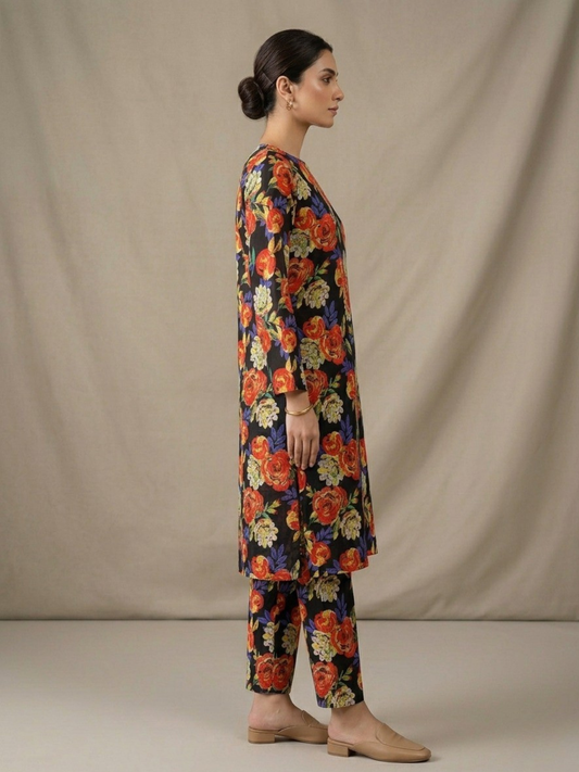 Multi Bin Shaukat Lawn Printed Unstitched 2-Piece Suit