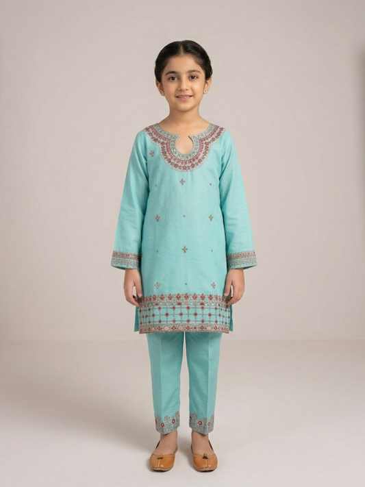 Cyan Bin Shaukat Pima Lawn Embroidered Stitched 2-Piece Suit