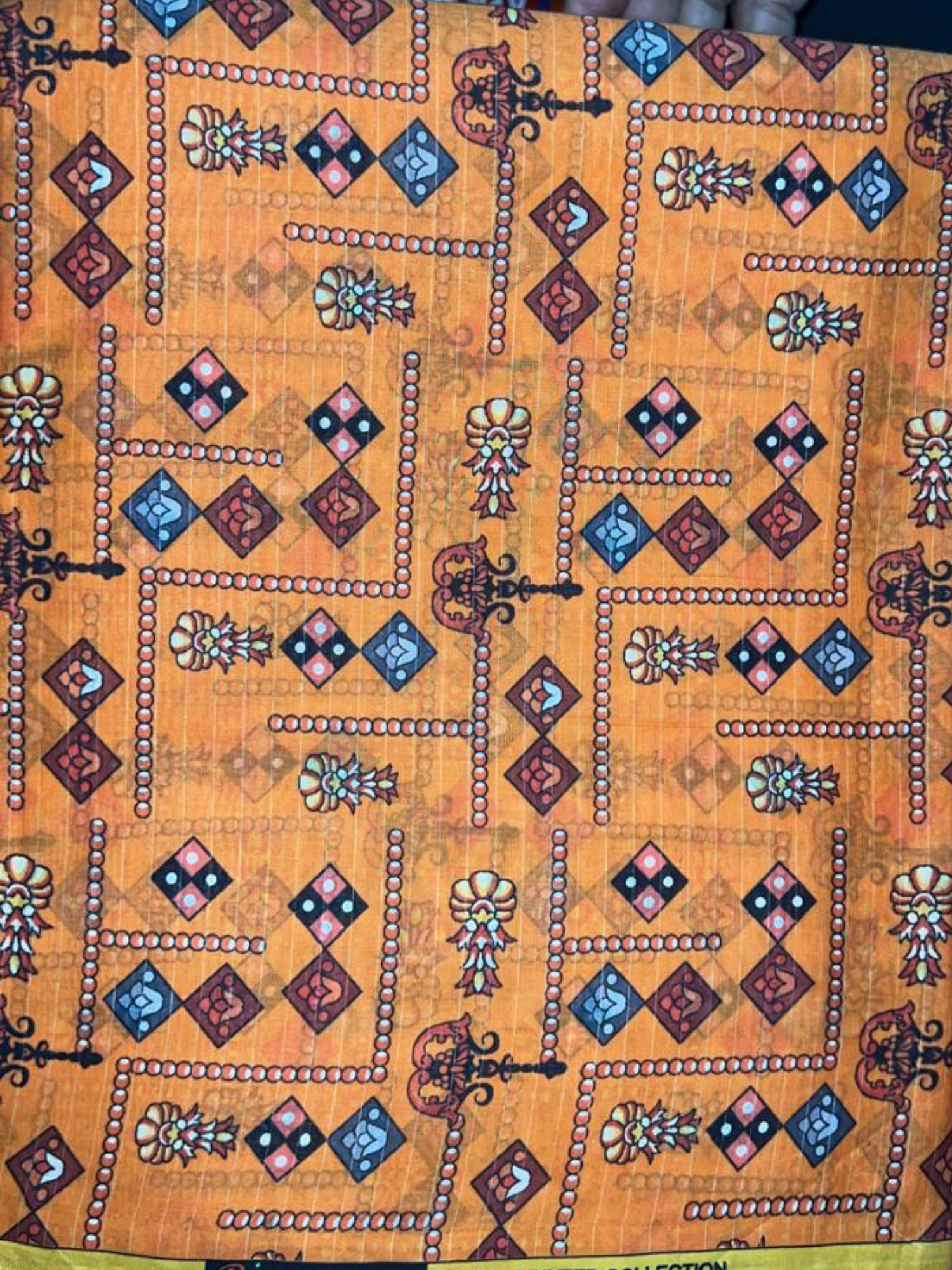 Orange Bin Shaukat Lawn Printed Unstitched 2-Piece Suit