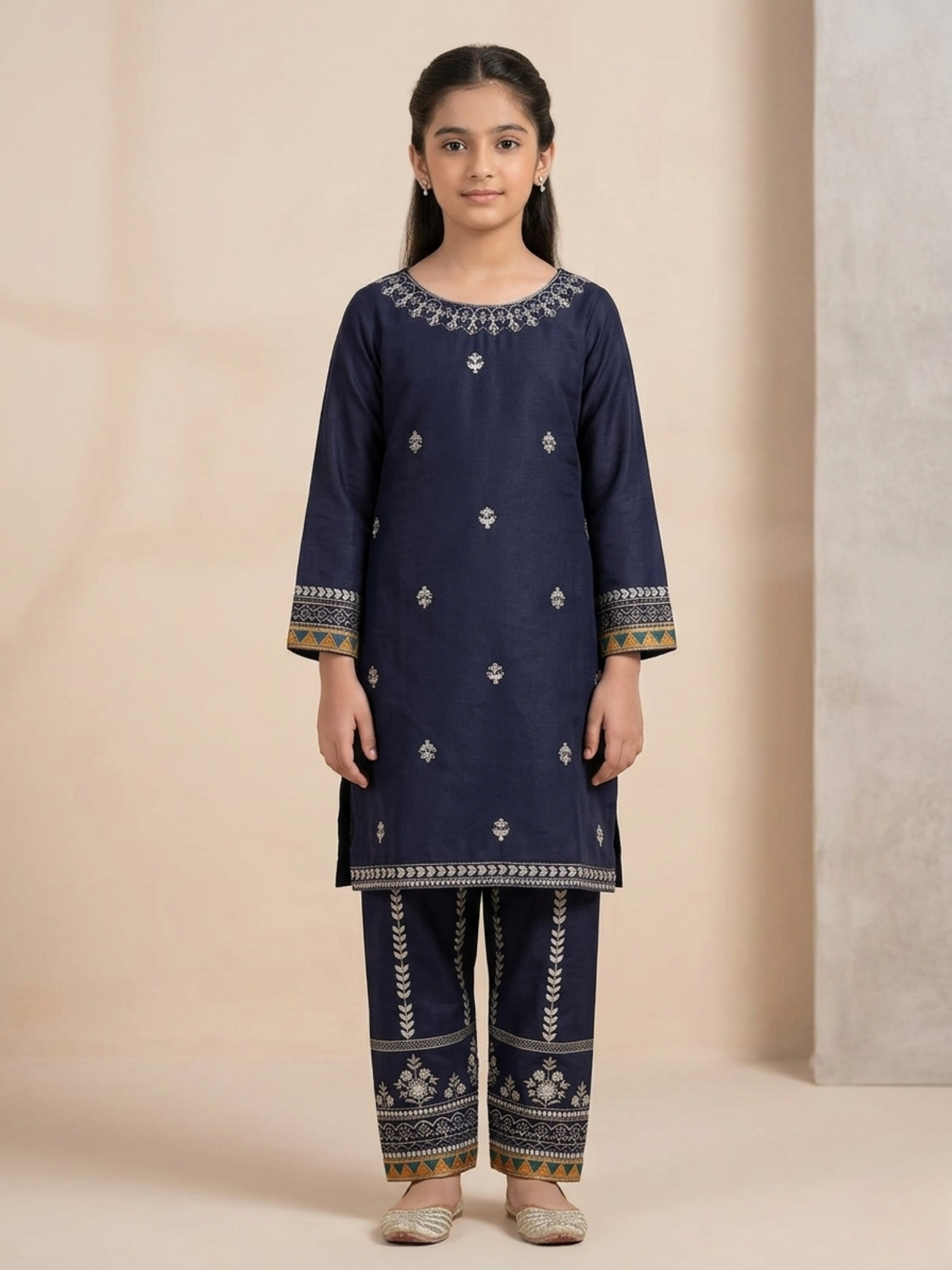 Blue Bin Shaukat Pima Lawn Embroidered Stitched 2-Piece Suit
