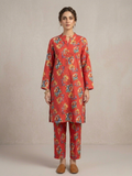 Red Bin Shaukat Lawn Printed Unstitched 2-Piece Suit