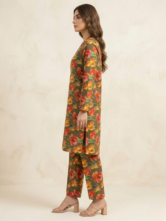 Multi Bin Shaukat Lawn Printed Unstitched 2-Piece Suit