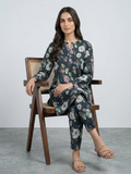 Black Bin Shaukat Lawn Printed Unstitched 2-Piece Suit