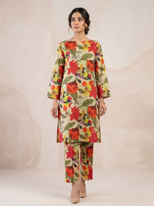 Multi Bin Shaukat Lawn Printed Unstitched 2-Piece Suit
