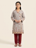 Grey Bin Shaukat Pima Lawn Embroidered Stitched 2-Piece Suit