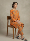 Orange Bin Shaukat Lawn Printed Unstitched 2-Piece Suit