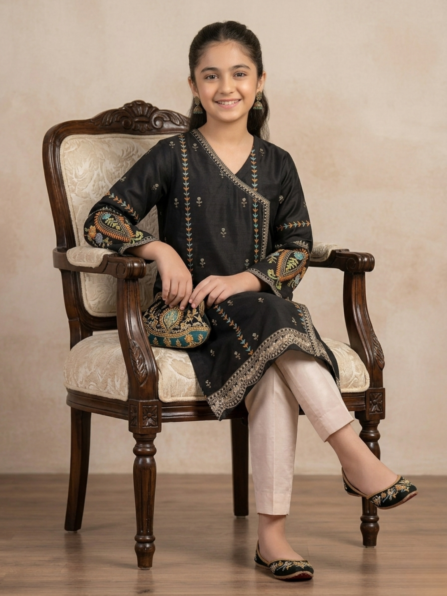 Black Bin Shaukat Pima Lawn Embroidered Stitched 2-Piece Suit