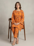 Orange Bin Shaukat Lawn Printed Unstitched 2-Piece Suit
