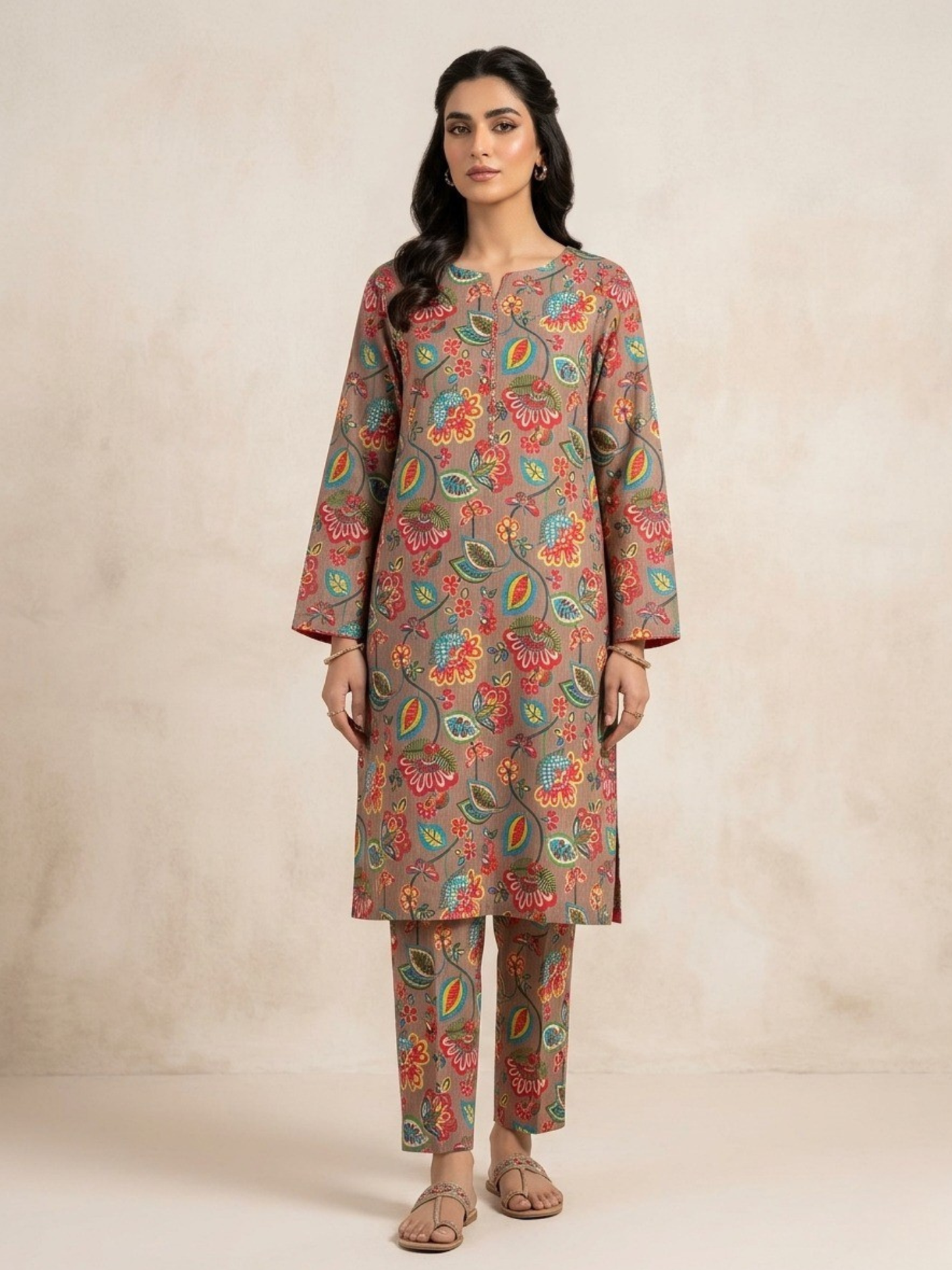 Multi Bin Shaukat Lawn Printed Unstitched 2-Piece Suit