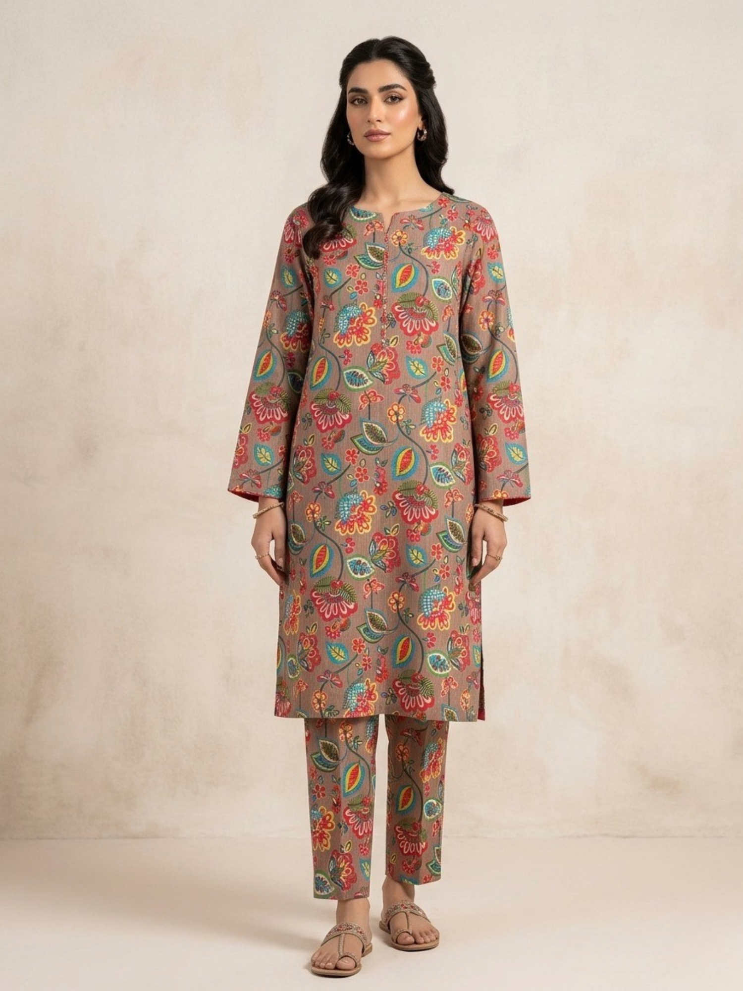Multi Bin Shaukat Lawn Printed Unstitched 2-Piece Suit