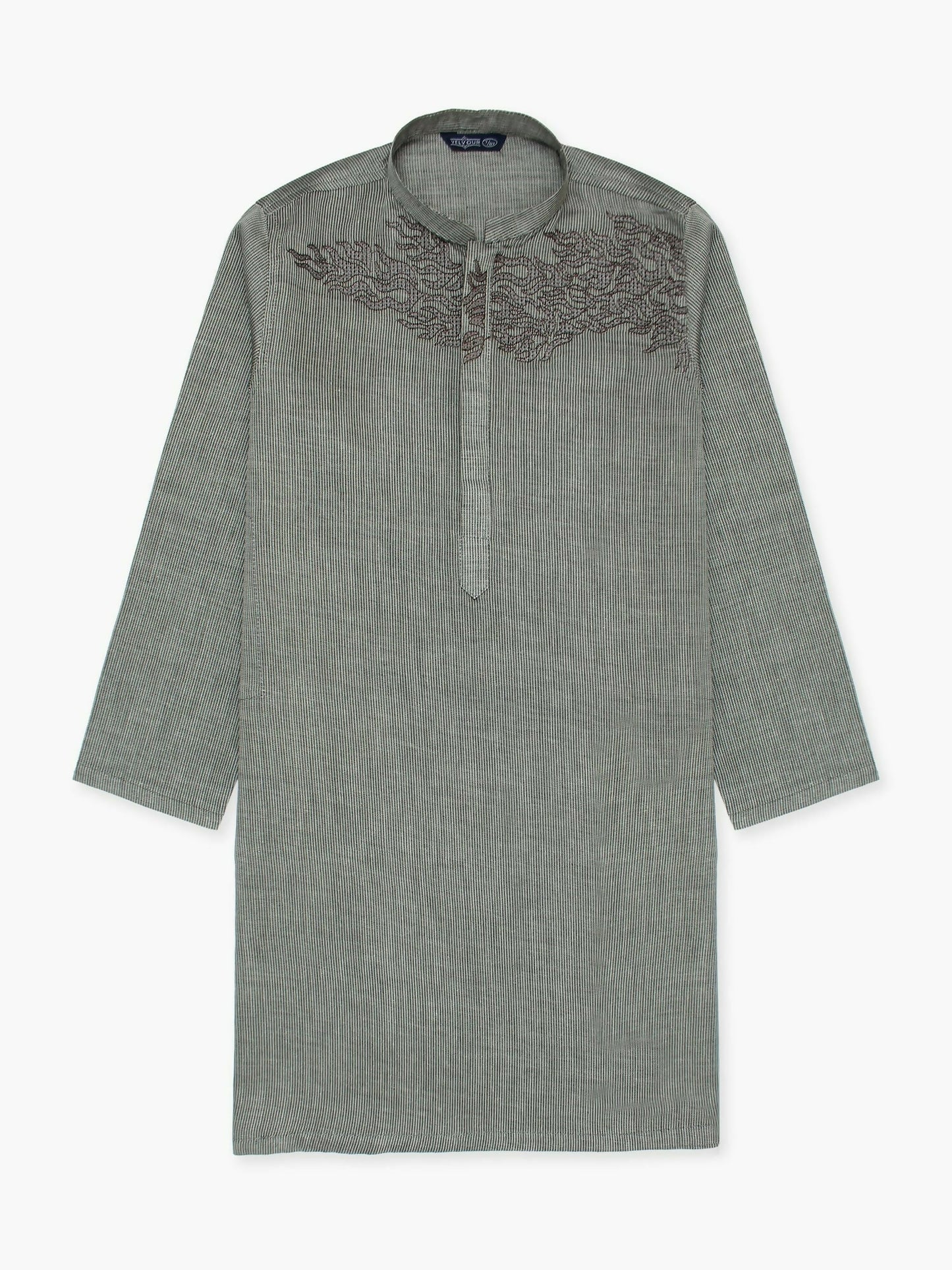 Velvour Boys Cotton Embroidered Stitched Kurta-VB202-C