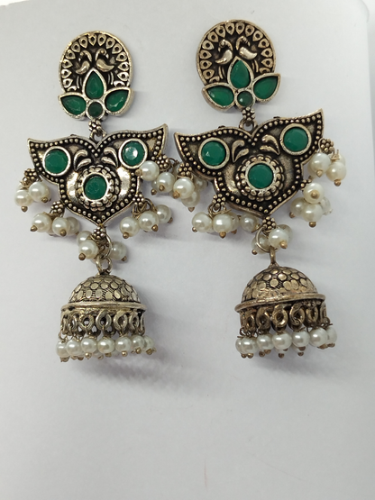 H&A Jewellery Oxidized Brass Handmade Earrings