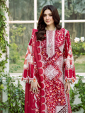 Binilyas Freesia Luxury Lawn Embroidered Unstitched 3-Piece Suit-103 - A