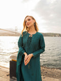 Farooq Hameed Studio EiD Collection'26 Pure Silk Embroidered Stitched 3-Piece Suit-Gulrukh
