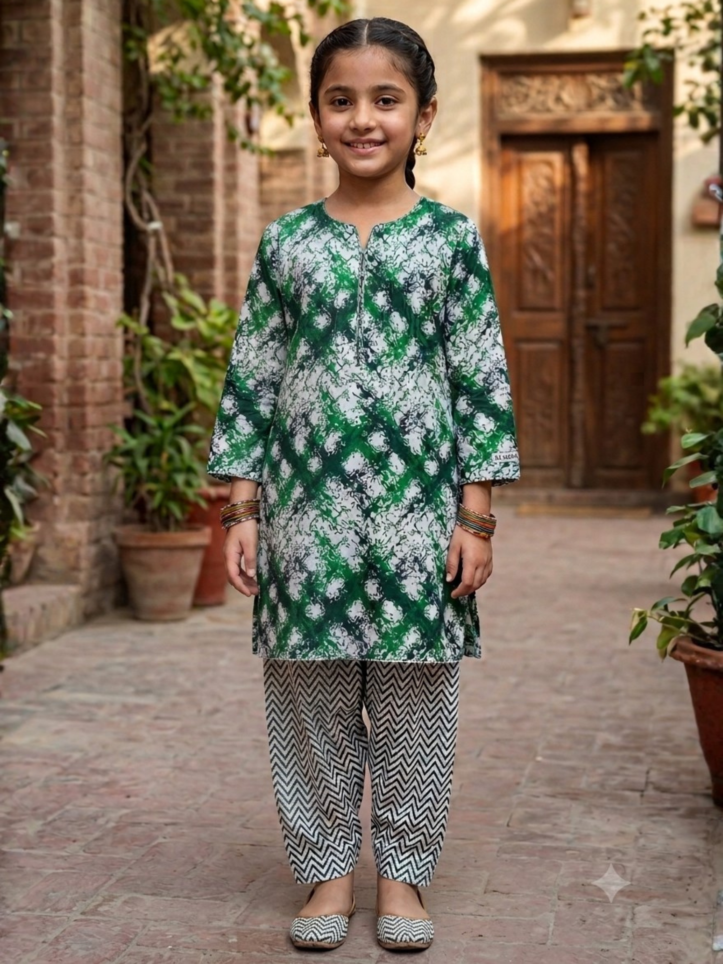 Bin Shaukat Lawn Printed Unstitched 2-Piece Suit