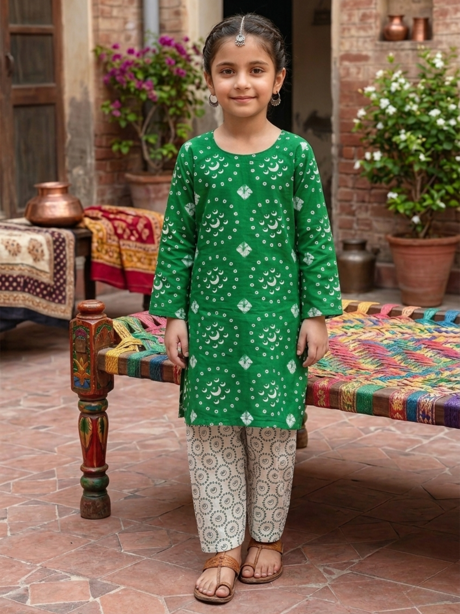Bin Shaukat Lawn Printed Unstitched 2-Piece Suit