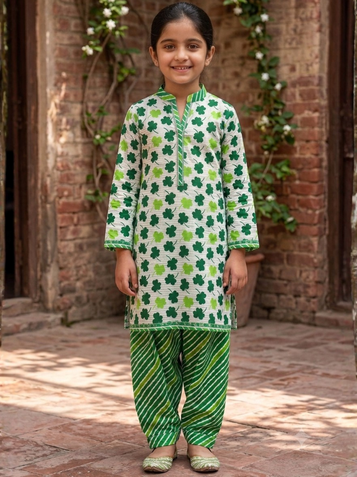 Bin Shaukat Lawn Printed Unstitched 2-Piece Suit