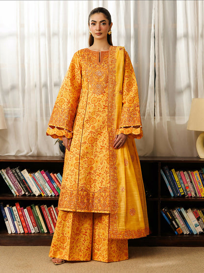 Mahnur Leila Lawn'26 Embroidered Unstitched 3-Piece Suit-L-07