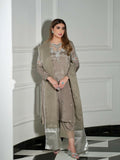 Allure By IH Luxury Pret Raw Silk Embellished Stitched 3-Piece Suit-Adeen