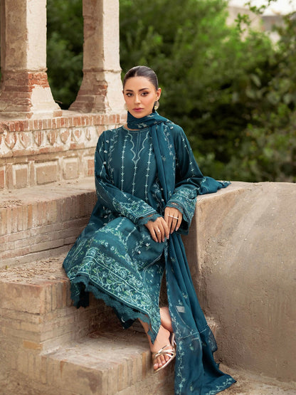 Panache Apparel Rang-e-Bahar Lawn Embroidered Stitched Suit-Fasana