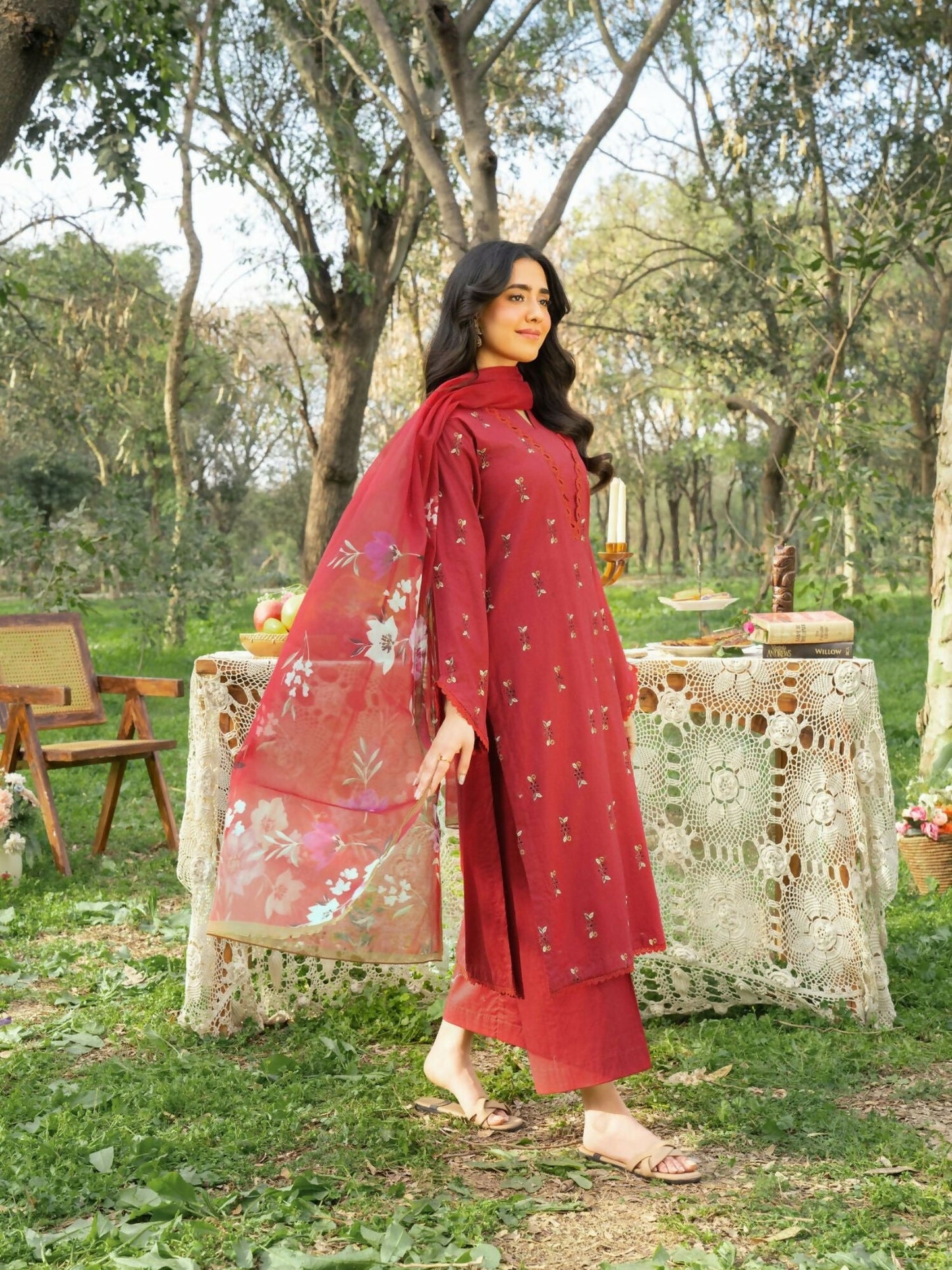 Panache Apparel Serenity Cotton Lawn Embroidered Stitched Suit-Reverie