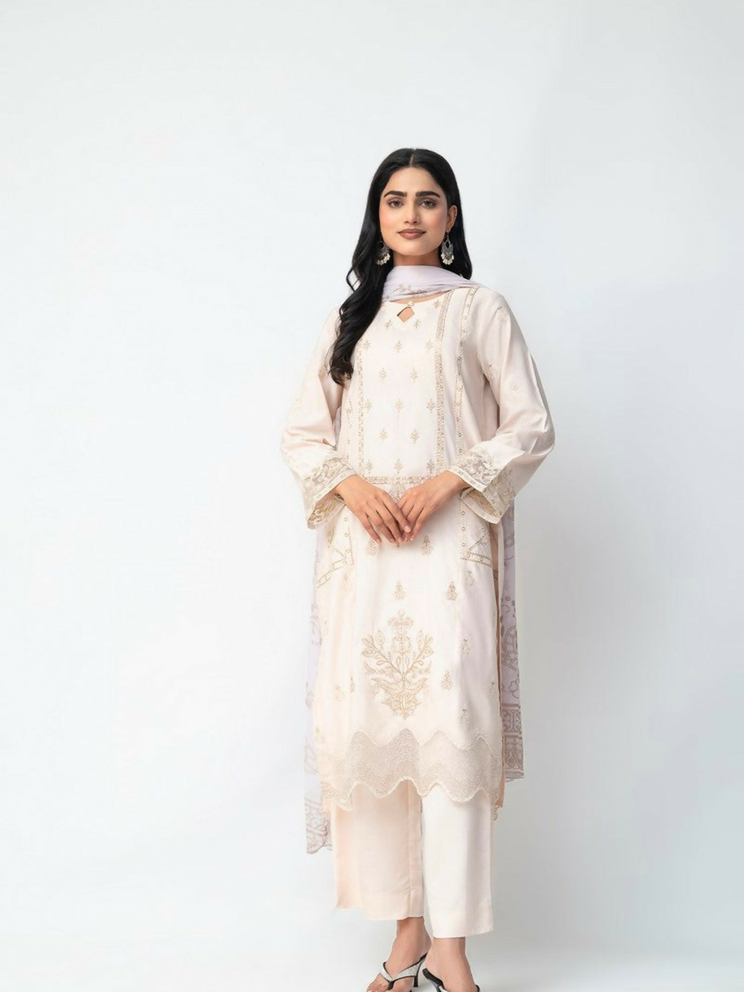 Imran Aftab Winter'25 Khaddar Embroidered Unstitched 3-Piece Suit-IAKC-UF-20