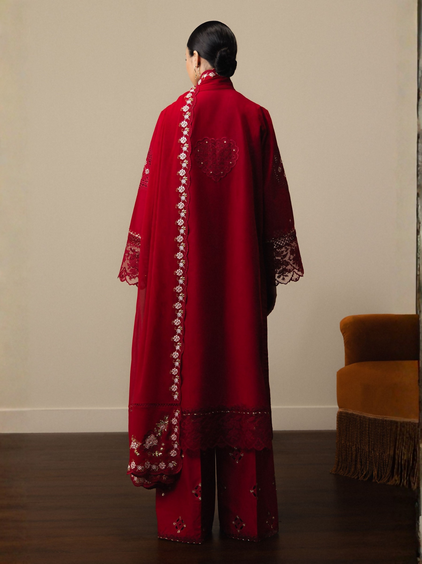 Zara ShahJahan Satori'26 Lawn Embroidered Unstitched 3-Piece Suit-Akari-D8