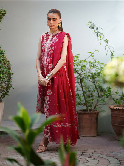 Binilyas Heritage Dore Summer'26 Lawn Embroidered Unstitched 3-Piece Suit-176-A