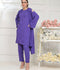 Ruby's Couture Basic Element '25 Georgette Plain Stitched 3-Piece Suit-Asian Blue