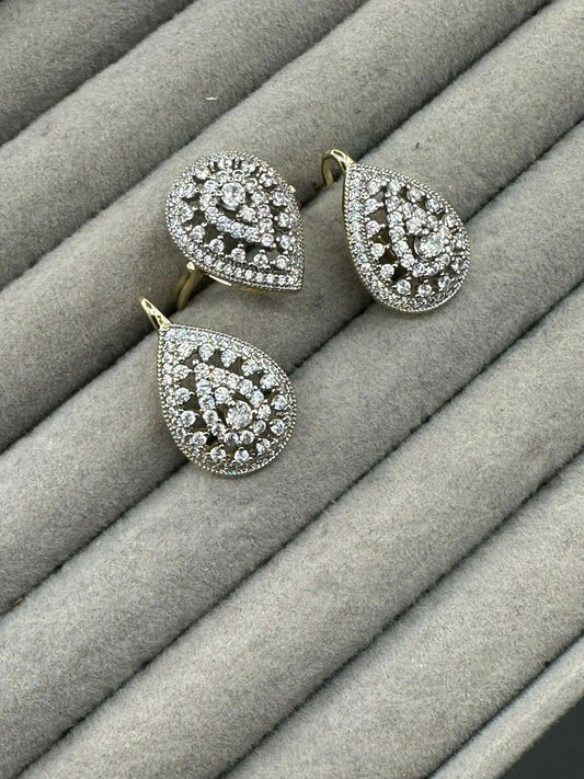 H&A Jewellery Earrings and Ring Set