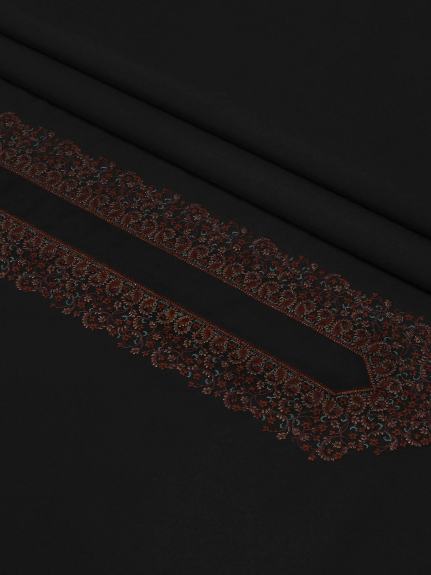 Fabrich Shehnai Velvet and Cotton Embroidered Unstitched Shalwar Kameez-GTS-SK-008