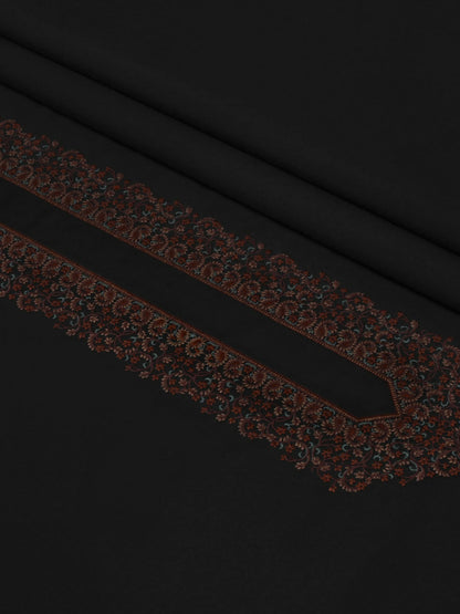 Fabrich Shehnai Velvet and Cotton Embroidered Unstitched Shalwar Kameez-GTS-SK-008